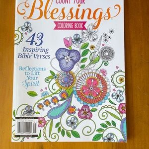Christian Coloring Book Count Your Blessings inspirational NEW